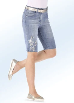 Jeans-Bermudas