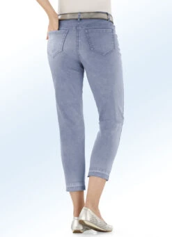 Jeans In 7/8-Länge Mit Modischer Saumfärbung -Angebote Trend Seele Store jeans in 78 laenge mit modischer saumfaerbung farbe hellblau groesse 019 2