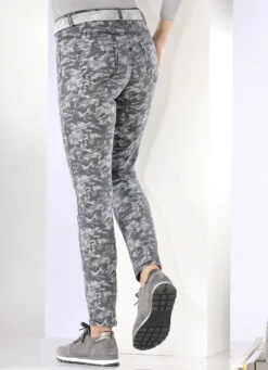 Jeans Mit Camouflage-Dessinierung -Angebote Trend Seele Store jeans mit camouflage dessinierung farbe anthrazit grau groesse 023 3