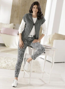 Jeans Mit Camouflage-Dessinierung -Angebote Trend Seele Store jeans mit camouflage dessinierung farbe anthrazit grau groesse 023 5