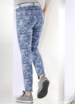 Jeans Mit Camouflage-Dessinierung -Angebote Trend Seele Store jeans mit camouflage dessinierung farbe blau hellblau groesse 034 3