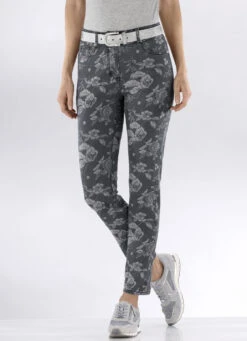 Jeans Mit Floraler Dessinierung -Angebote Trend Seele Store jeans mit floraler dessinierung farbe anthrazit grau groesse 046 2
