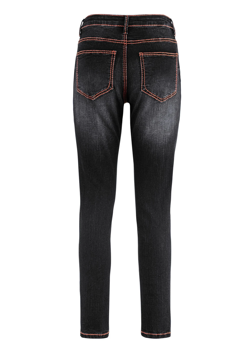 Jeans Mit Terrafarbenen Kontrastziernähten 9 Jeans Mit Terrafarbenen Kontrastziernähten – Bild 9