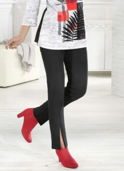 Jerseyhose Mit Angesagten Beinschlitzen