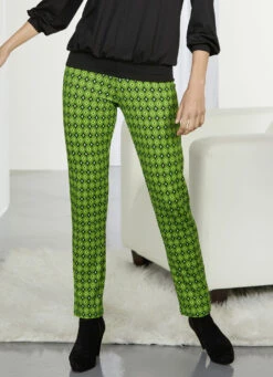 Jerseyhose Mit Ausdrucksstarker Dessinierung