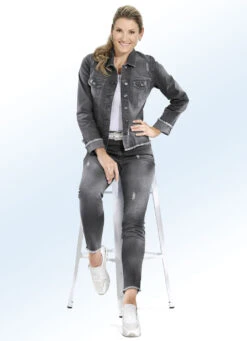 Knöchellange Jeans In 5-Pocket-Form -Angebote Trend Seele Store knoechellange jeans in 5 pocket form farbe anthrazit groesse 038 2