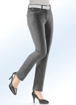 Komfortjeans In 5-Pocket-Form -Angebote Trend Seele Store komfortjeans in 5 pocket form farbe mittelgrau groesse 021