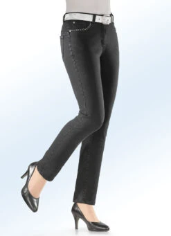 Komfortjeans In 5-Pocket-Form -Angebote Trend Seele Store komfortjeans in 5 pocket form farbe schwarz groesse 225