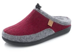 Lauruina Wollfilz-Pantoffel Mit Anatomisch Geformten Fußbett -Angebote Trend Seele Store lauruina wollfilz pantoffel mit anatomisch geformten fussbett farbe bordeaux grau groesse 041