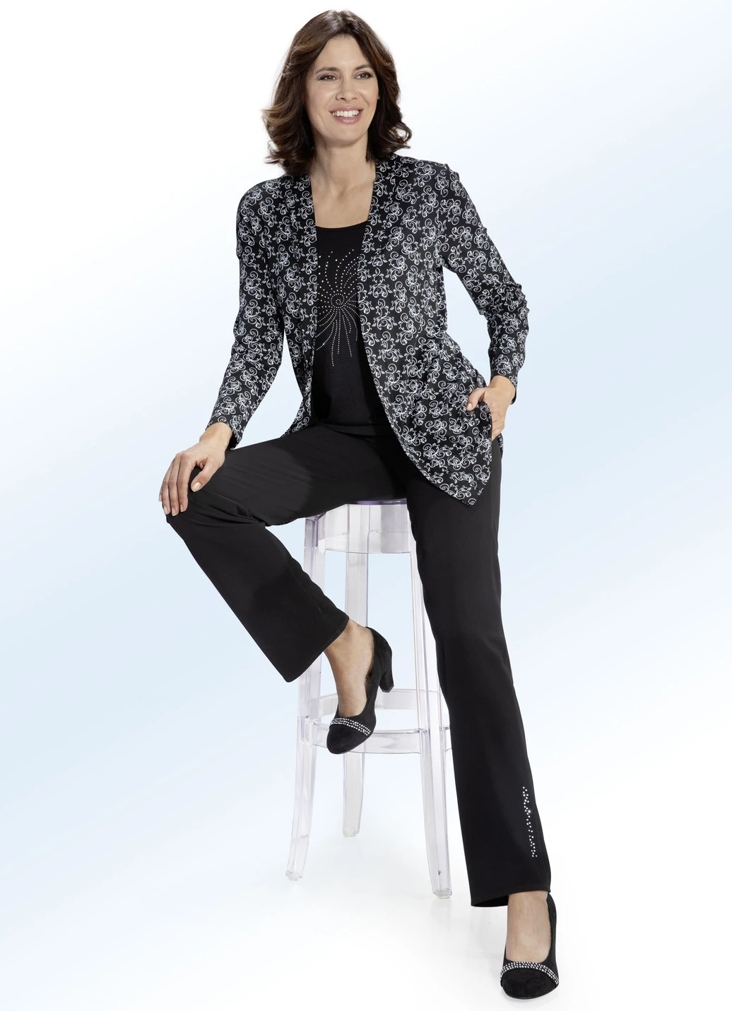 Longshirt In 2-in-1-Optik 2 Longshirt In 2-in-1-Optik – Bild 2