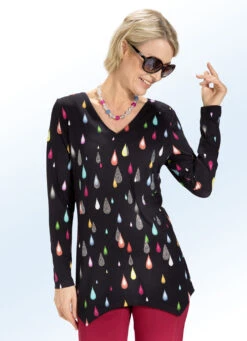 Longshirt Mit Zipfeligem Saumabschluss