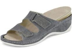 Mubb Pantolette Mit Geprägtem Klettverschluss -Angebote Trend Seele Store mubb pantolette mit gepraegtem klettverschluss farbe anthrazit groesse 039 1