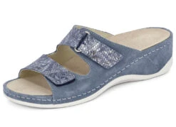 Mubb Pantolette Mit Geprägtem Klettverschluss