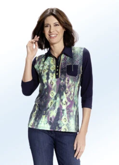 Poloshirt Mit Attraktiver Biesenzier