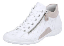 Remonte Bootie Aus Bedrucktem Und Metallisch Schimmerndem Synthetikmaterial