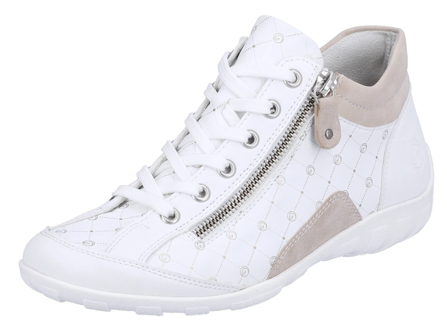 Remonte Bootie Aus Bedrucktem Und Metallisch Schimmerndem Synthetikmaterial 1 Remonte Bootie Aus Bedrucktem Und Metallisch Schimmerndem Synthetikmaterial