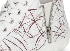 Remonte Schnür-Stiefelette Aus Effektvoll Bedrucktem Nappaleder -Angebote Trend Seele Store remonte schnuer stiefelette aus effektvoll bedrucktem nappaleder farbe weiss rot groesse 036 3