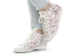 Remonte Schnür-Stiefelette Aus Effektvoll Bedrucktem Nappaleder -Angebote Trend Seele Store remonte schnuer stiefelette aus effektvoll bedrucktem nappaleder farbe weiss rot groesse 036 4