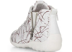 Remonte Schnür-Stiefelette Aus Effektvoll Bedrucktem Nappaleder -Angebote Trend Seele Store remonte schnuer stiefelette aus effektvoll bedrucktem nappaleder farbe weiss rot groesse 036 5