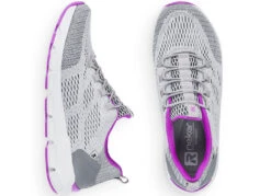 Rieker Sneaker Mit Elastischer Zierschnürung -Angebote Trend Seele Store rieker sneaker mit elastischer zierschnuerung farbe grau pink groesse 040 4