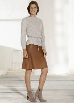 Rock Aus Softem Nappaleder-Imitat 9 Rock Aus Softem Nappaleder-Imitat -Angebote Trend Seele Store rock aus softem nappaleder imitat farbe cognac groesse 036 1