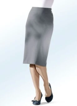 Rock In Gerader Schnittführung -Angebote Trend Seele Store rock in gerader schnittfuehrung farbe hellgrau mel groesse 021