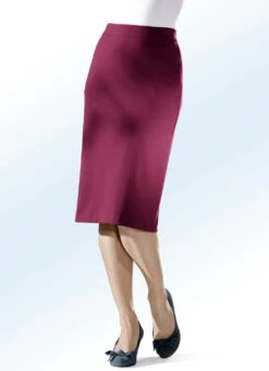 Rock In Gerader Schnittführung -Angebote Trend Seele Store rock in gerader schnittfuehrung farbe rubinrot groesse 054