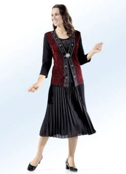 Rock Mit Sonnenplissee-Falten -Angebote Trend Seele Store rock mit sonnenplissee falten farbe schwarz groesse 019 1