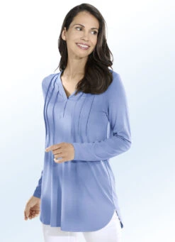 Schicke Tunika Mit Biesenzier In 6 Farben