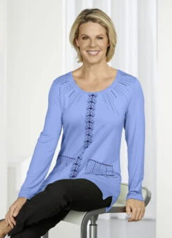 Shirt Mit Ausgefallenem Druck-Dessin In 3 Farben