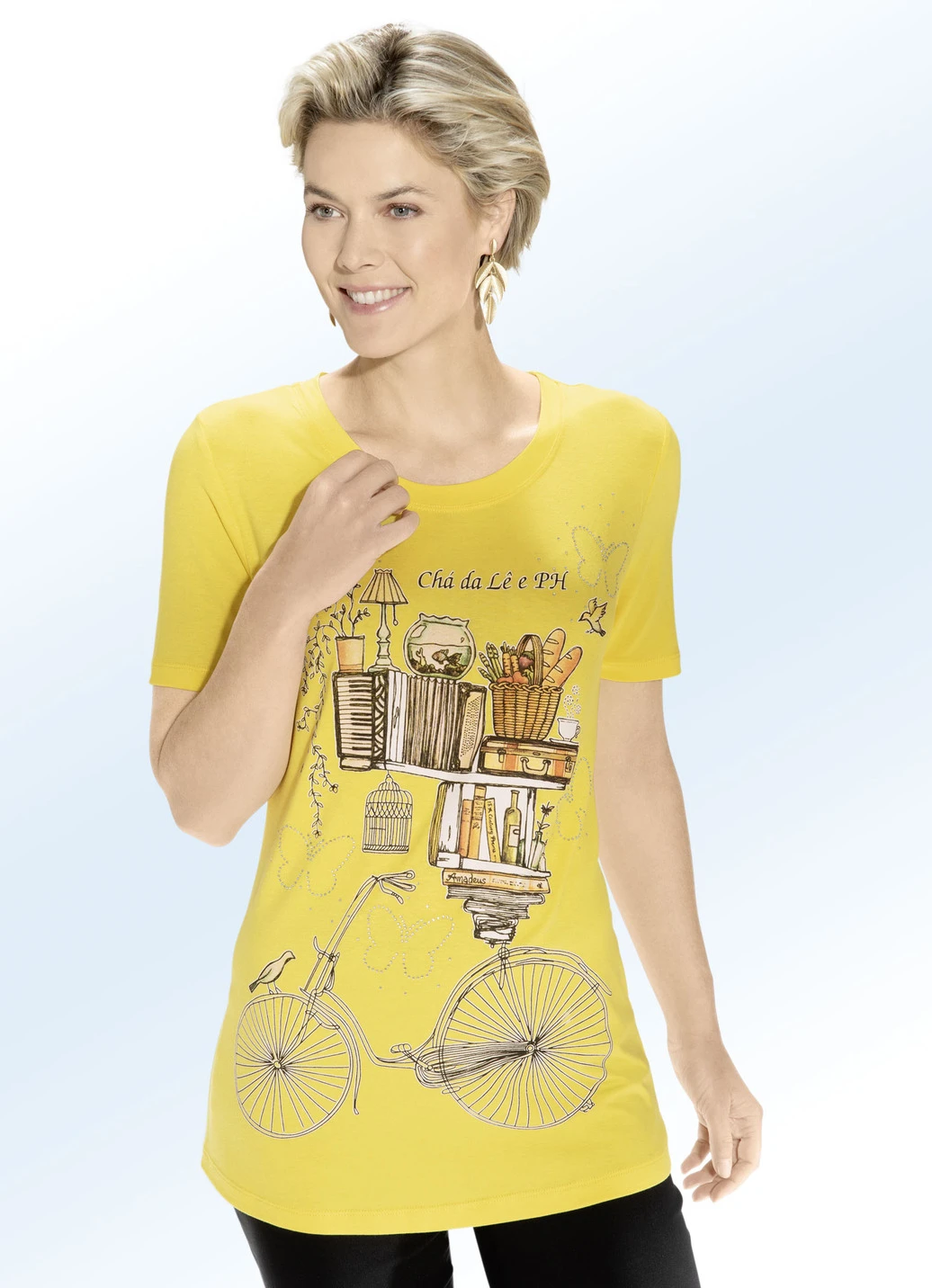 Shirt Mit Ausgefallenem Kontrast-Druck In 3 Farben 2 Shirt Mit Ausgefallenem Kontrast-Druck In 3 Farben – Bild 2