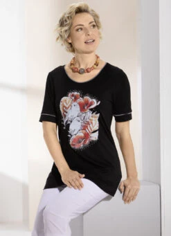 Shirt Mit Kontrastpaspelierung In 2 Farben