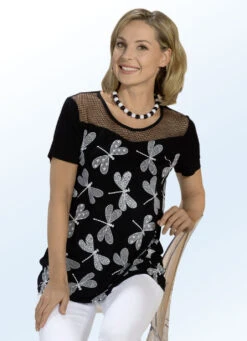 Shirt Mit Libellen-Motivdruck