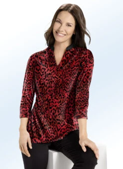 Shirt Mit Modischem Stehkragen