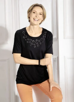 Shirt Mit Plättchenzier In 2 Farben