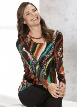 Shirt Mit Silberfarbenen Zierplättchen