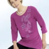 Shirt Mit Strass- Und Plättchenzier In 2 Farben