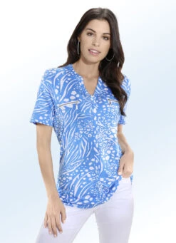 Shirt Mit Zierblende In 2 Farben