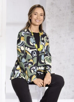 Shirtjacke In Verschlussloser Form -Angebote Trend Seele Store shirtjacke in verschlussloser form farbe schwarz oliv groesse 042 2