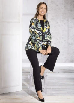 Shirtjacke In Verschlussloser Form -Angebote Trend Seele Store shirtjacke in verschlussloser form farbe schwarz oliv groesse 042 3