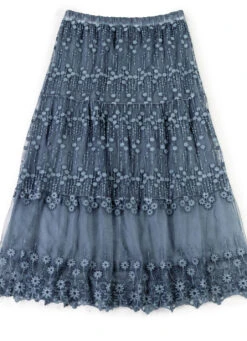 Stufenrock Mit Spezieller Färbetechnik