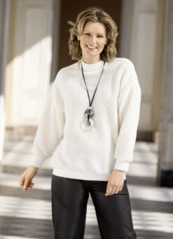 Sweatshirt Mit Rundhals-Ausschnitt