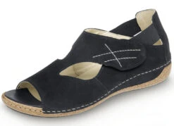 Waldläufer Sandale Aus Edlem Rind-Nubukleder -Angebote Trend Seele Store waldlaeufer sandale aus edlem rind nubukleder farbe schwarz groesse 065